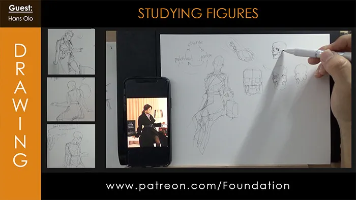 Hans Olo画师人物角色绘画剖析视频教程 Foundation Patreon - Studying Figures