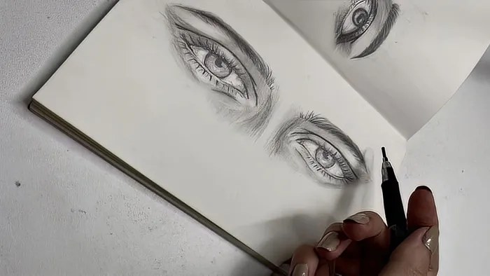 逼真眼睛传统素描绘画艺术训练视频教程 How to draw realistic eyes like a pro