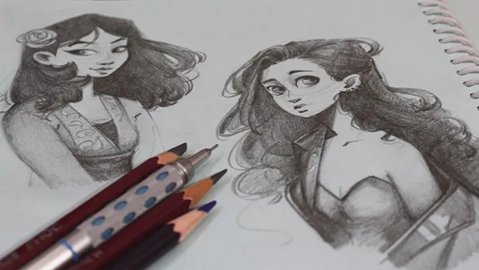 人物肖像3S素描法绘画视频教程 Character Sketching Method For Beginners