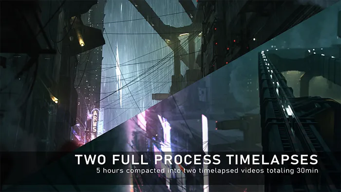 环境概念艺术：绘画润色、照片拼接与关键艺术精炼教程 Environment Concept Art Vol.1 - Overpainting, photobashing and refining keyarts