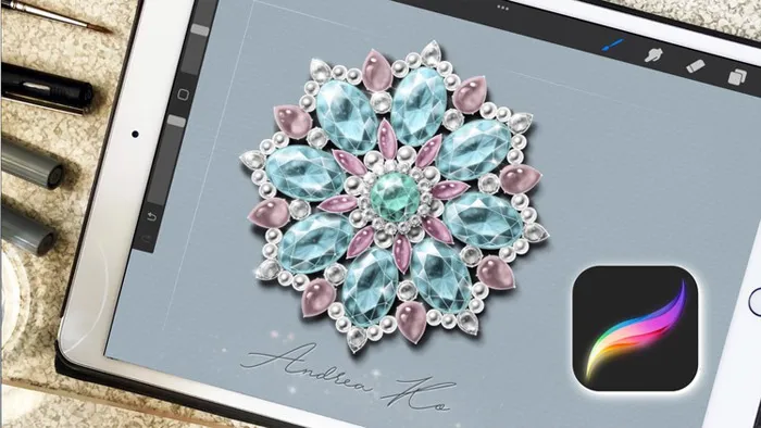 Procreate珠宝设计数字绘画视频教程第二季 Jewelry Design With Procreate 2