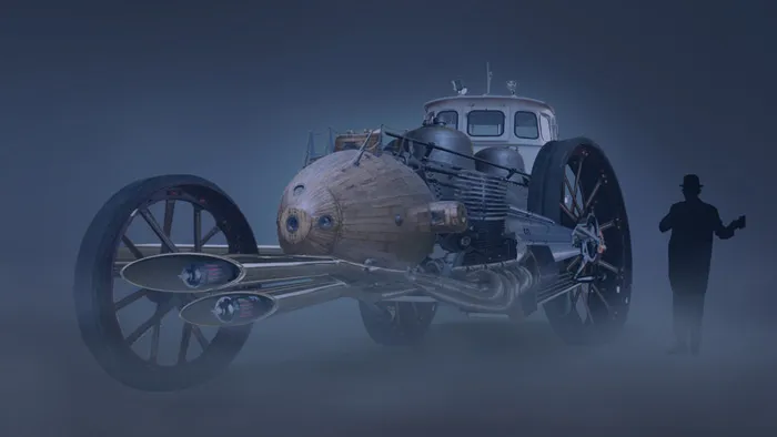 PS概念蒸汽朋克汽车制作视频教程 Creating a Steampunk Concept Vehicle in Photoshop