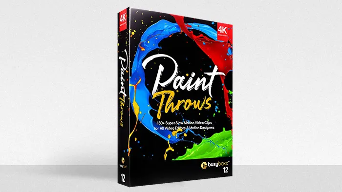 132种效果泼洒油漆飞溅慢镜头4K视频素材含Alpha透明通道文件 132 Super Slow Motion 4K Clips