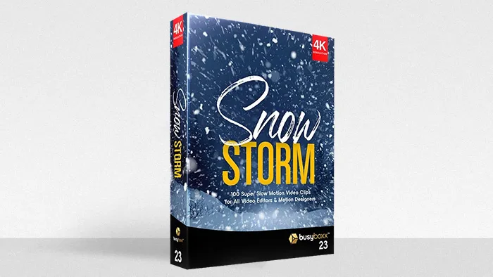 100组冬季下雪场景雪花飞舞粒子特效4K视频素材 BBV23 – Snow Storm