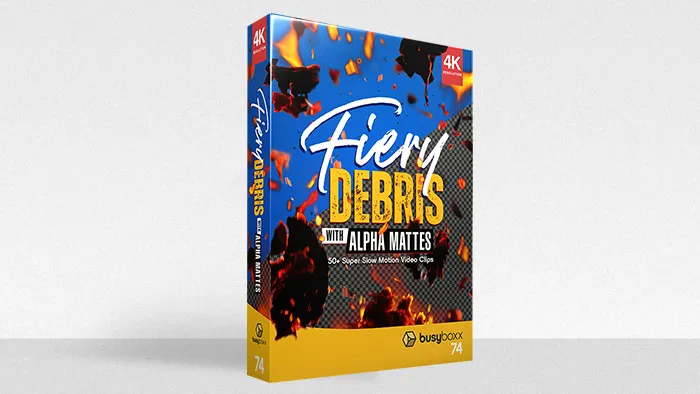 53组火焰燃烧纸屑碎片飞舞透明动画4K分辨率视频素材 BBV74 – Fiery Debris