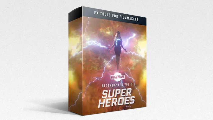 242个超级英雄电影闪电冲击波传送门魔法火焰特效合成动画4K视频素材 SuperHeroes Pack