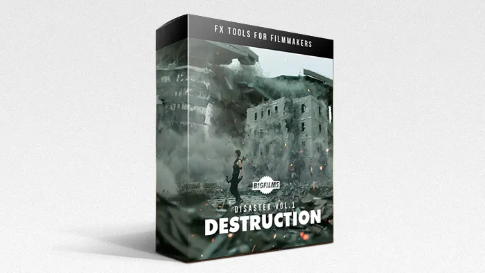 123个建筑楼房碎石坍塌交通事故道路损毁灾难场景4K合成视频素材 Destruction Pack