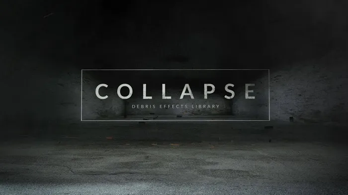 80个石头砖块木头碎片坍塌破碎绿幕合成特效4K视频素材 80+ Visual Effects