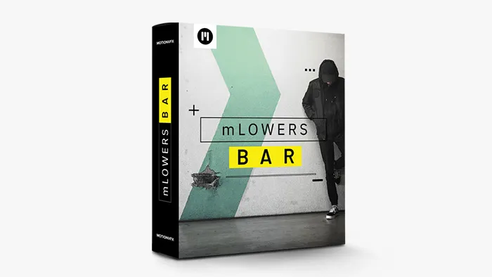 50种现代设计精美轻巧字幕条标题动画FCPX插件下载 MotionVFX – mLowers Bar