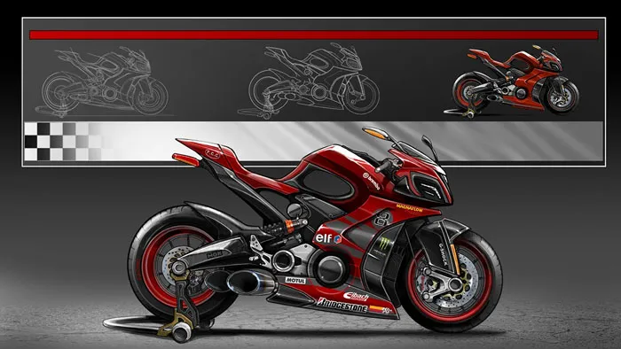 PS概念摩托车插画绘制视频教程 Pluralsight Sketching and Rendering a Concept Illustration in Photoshop