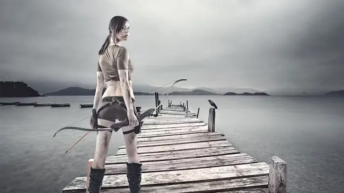 PS合成电影不饱和戏剧色彩效果调色教程 Dramatic Color Toning and Compositing in Photoshop