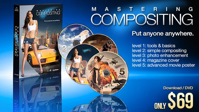 系统掌握Photoshop大师秘密合成技巧教程 Mastering Retouching & Mastering Compositing – Slickforce System Combo