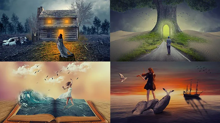 85套国外高端创意人像唯美合成Priyanka Biswas系列PS视频教程