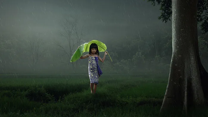 摄影师Dheny Patungka合成梦幻仙境系列视频教程 The Rain Photo Tutorial