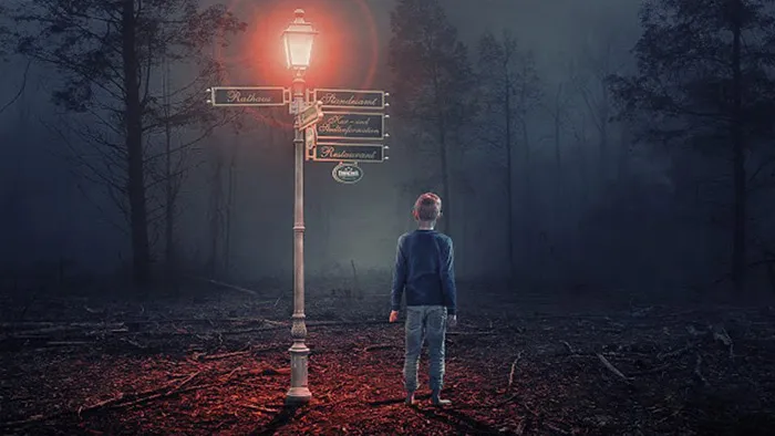 黑暗森林创造性艺术PS创意人像合成视频教程 附素材