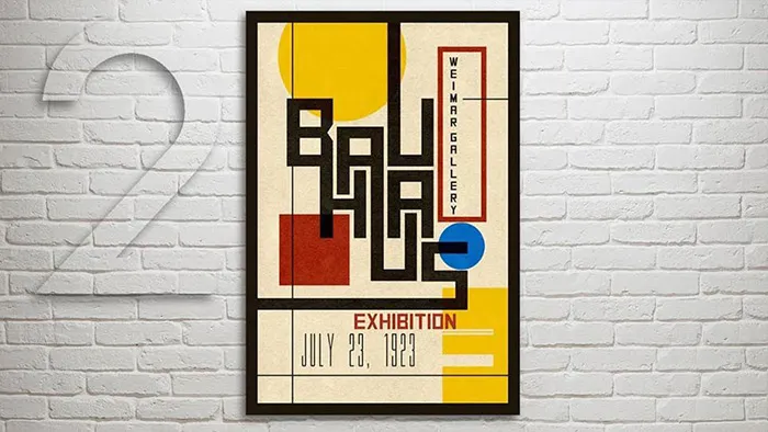 PS复古包豪斯风格海报设计视频教程 PHOTOSHOP HOW TO DESIGN & CREATE A VINTAGE, BAUHAUS POSTER