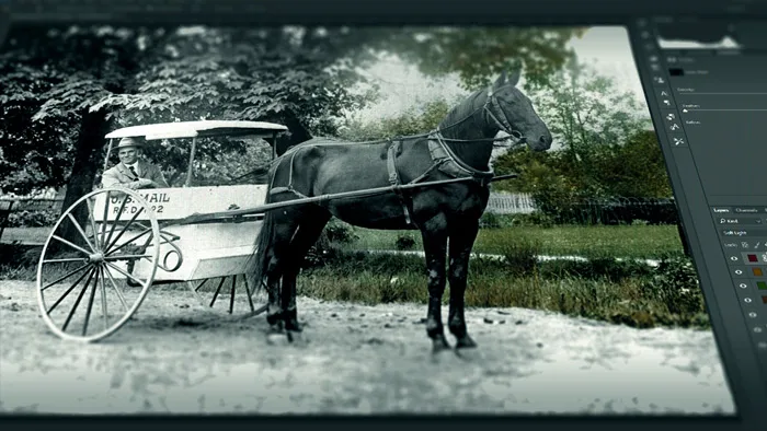 PS黑白照片修复成彩色技术训练视频教程 Pluralsight Colorizing Black and White Photographs