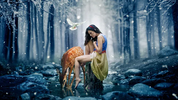 PS白雪公主照片特效合成实例训练视频教程 Snow White Photo Composite