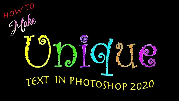 PS文本文字字体设计基础技能训练视频教程 How to make unique text in Photoshop