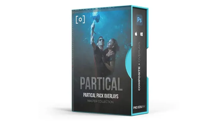 PROEDU - 100种摄影后期修图合成独特的粒子砂砾特效叠加素材包