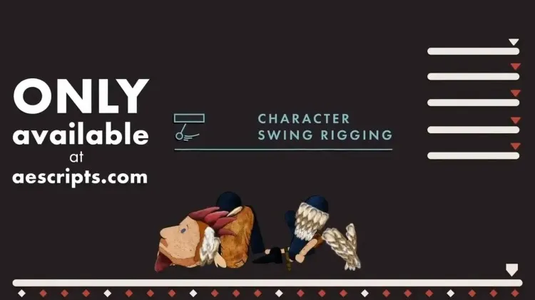 MG卡通人物角色骨骼绑定动画工具AE脚本 Character Swing Rigging v1.5.6 +使用教程