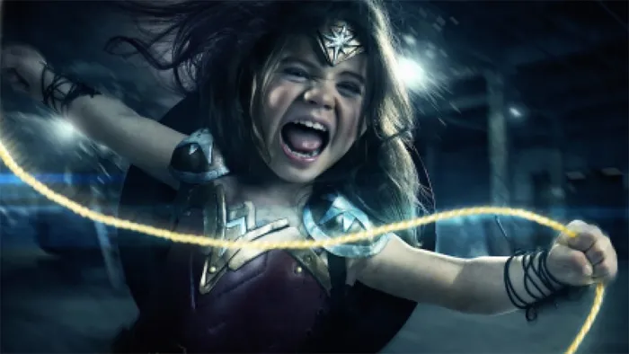 儿童神奇女侠摄影拍摄与后期制作训练视频教程