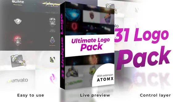 31种终极徽标Logo标志展示片头动画AE脚本预设 Ultimate Logo Reveal Pack