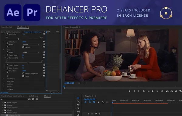 复古电影胶片灼烧光效噪点颗粒视觉特效AE/PR插件 Dehancer Pro 7.1.1 CE 支持Win系统
