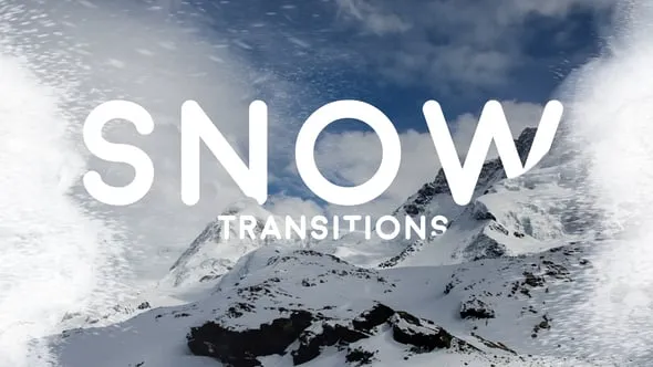 20种雪花视频特效转场过渡效果AE脚本预设模板 Snow Transitions for After Effects