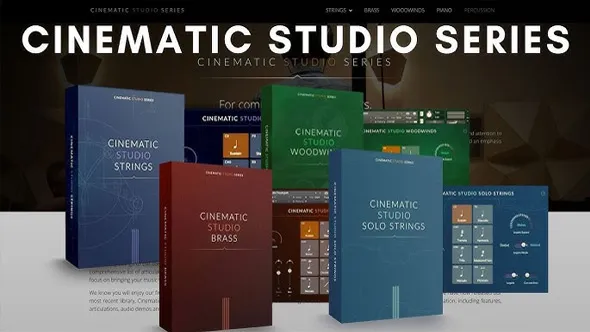 电影工作室专业管弦乐样本库音源5套合集 Cinematic Studio Series – Brass/Solo Strings/Strings/Woodwinds/Piano