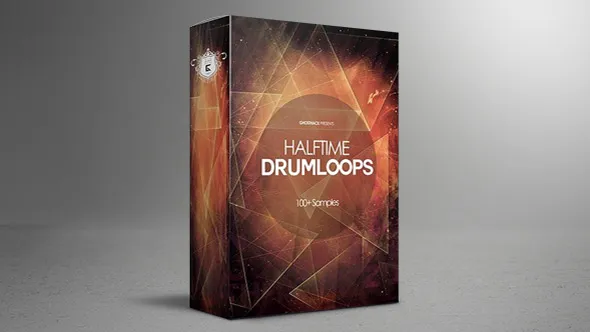 100个独特的半场Drumloops优雅沉重实验音源部落音乐异样半场鼓循环音效 Halftime Drum Loops
