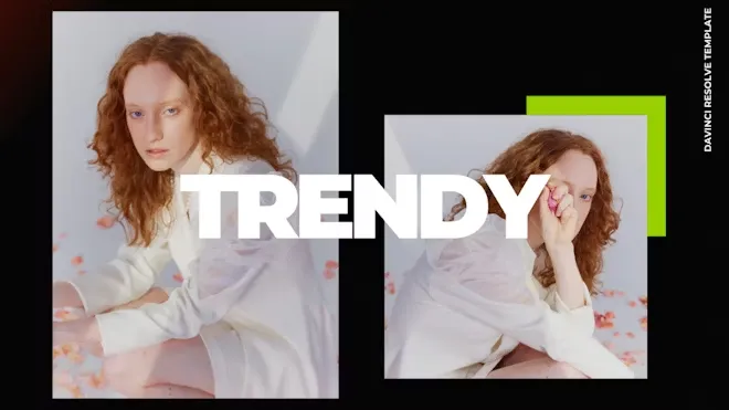 达芬奇模板-创意文字动画节奏时尚都市风格开场白 Urban Style Opener