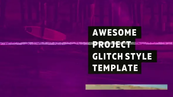 DR达芬奇模板-体育运动故障风格创意短片工程文件下载 Sport Glitch Promo