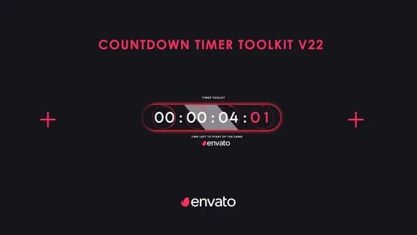 达芬奇模板-6个倒数计时器工具包DaVinci Resolve模板下载 Countdown Timer Toolkit