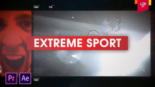 极限运动介绍户外体育宣传视频片头AE模板PR模板 Extreme Sport Intro