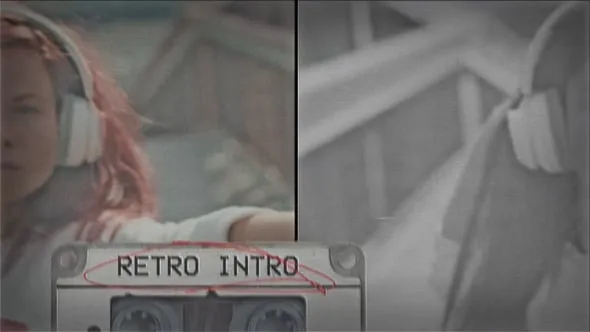 vhs复古故障动画效果嘻哈风格Retro Intro宣传视频PR模板 Retro Intro