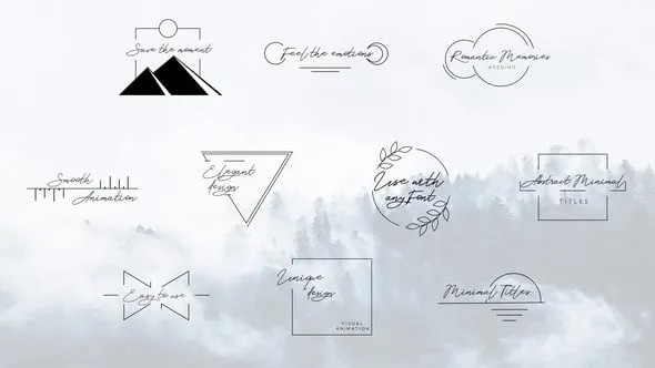 4K现代简约线条文字动画排版标题PR模板 Minimal Titles Premiere Pro MOGRT