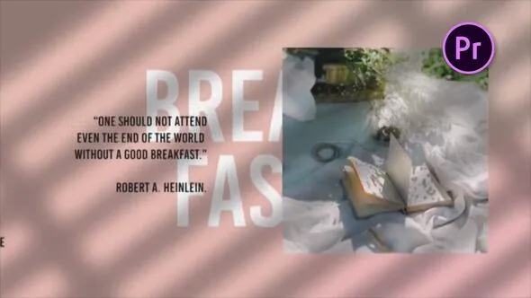 温馨简约时尚优雅餐点美食推广介绍宣传片PR模板 Breakfast Cafe Promo