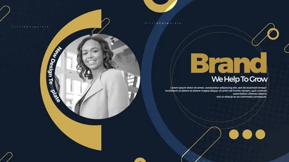 企业会议介绍商务经典推广金融经济宣传片PR模板 Circle Corporate Promo