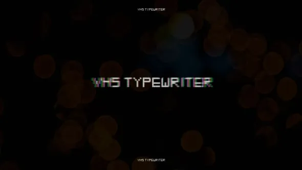 70多个老式VHS打字机风格复古闪烁标题PR模板 VHS Typewriter Titles