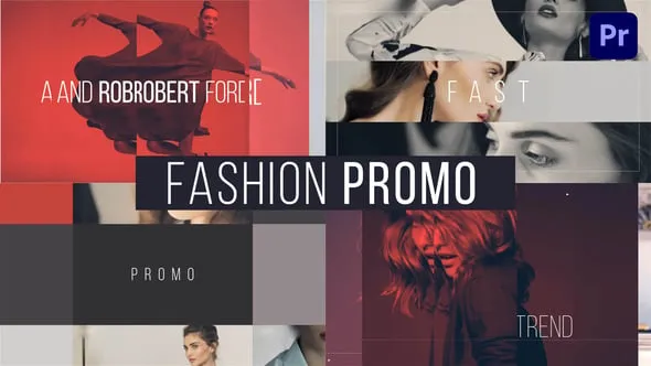 魅力时尚活动宣传广告开场视频片头动画AE与PR模板工程文件下载 Fashion