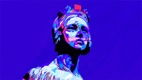 PS抽象色彩肖像插图绘制视频教程 Abstract Colorful Portrait in Photoshop