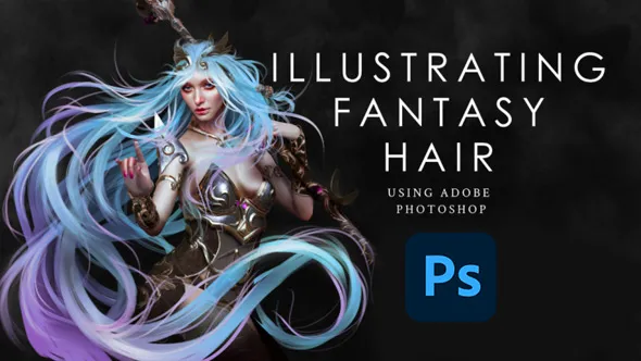 PS初学者角色添加梦幻头发造型视频教程