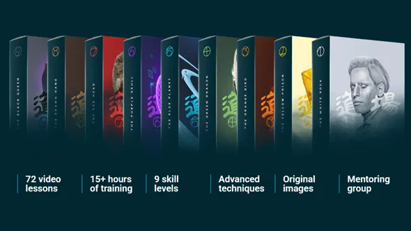 道场系列PS概念艺术设计大师班课程视频教程 The Dojo Masterclass – Photoshop Grandmaster