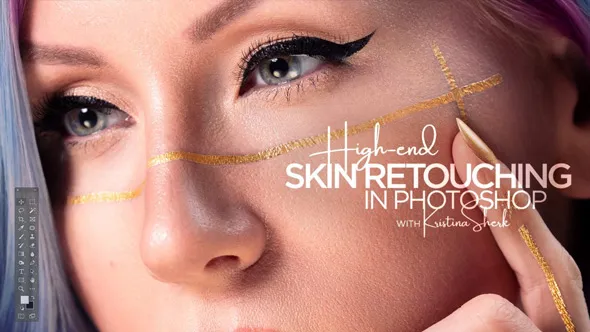 PS高端人像皮肤后期修饰视频教程 High-end Skin Retouching in Photoshop with Kristina Sherk