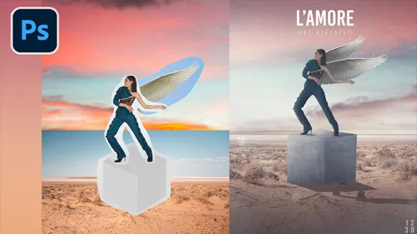 PS2021科幻效果照片素材合成修饰视频教程 Photoshop Compositing In Adobe Photoshop CC 2021