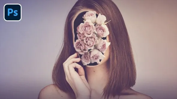 PS后期素材合成图像修饰视频教程 Photoshop Composite Masterclass: Flower Face