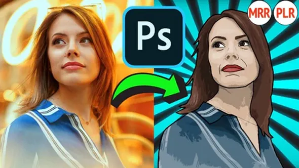 PS人像后期卡通漫画形象绘画效果处理修饰视频教程