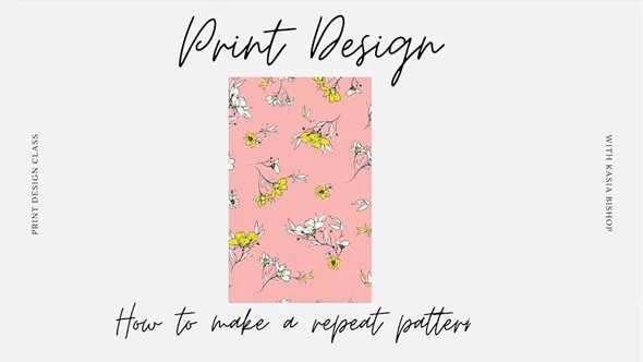 PS创建花卉元素重复图案工作流程视频教程