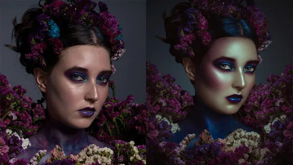 西班牙摄影师Rebeca Saray完整金属质感美女人像精修全过程-附预设原片